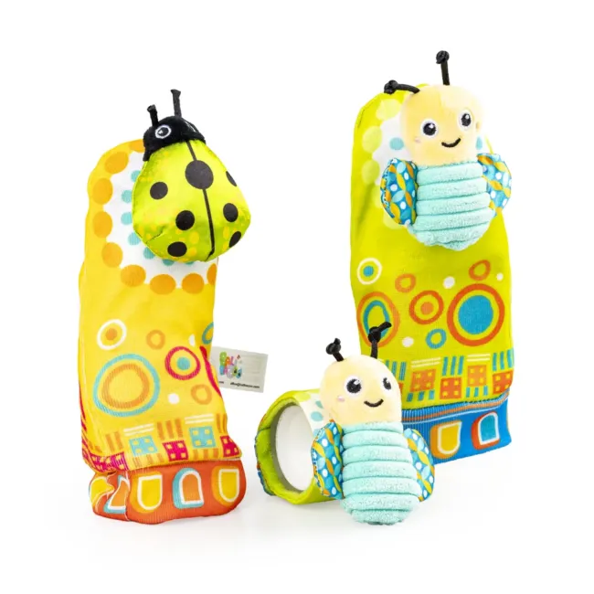 Дрънкалки чорапи Green Beetle Bee 82624 — снимка 2