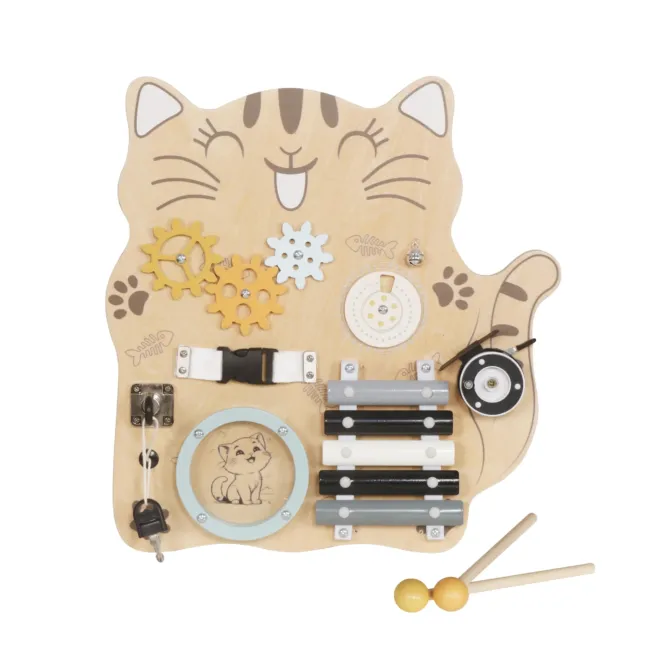 Дървена монтесори дъска Cat Moni 112519