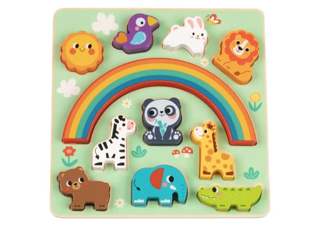 Дървен пъзел и игра за баланс Animals HP095 Moni 112526
