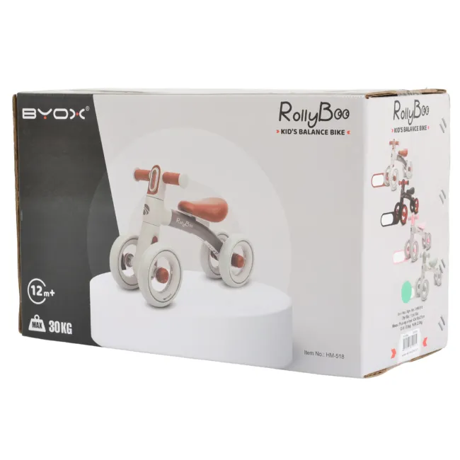 Мини баланс велосипед RollyBoo pink — снимка 8