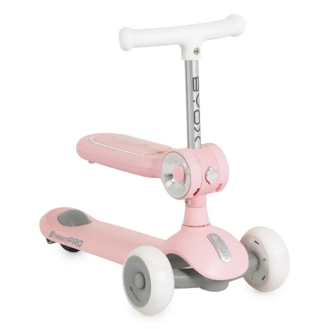 детска тротинетка 2in1 Тротинетка 2in1 StreetPro pink — снимка 3
