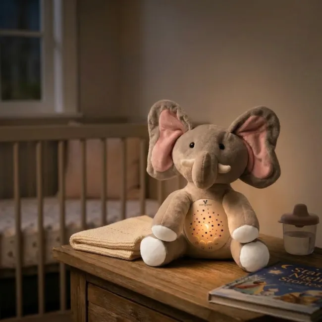 нощна лампа с бял шум Нощна лампа и прожектор с бял шум Lulo Elephant — снимка 2