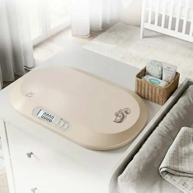 Електронна везна за бебета Peanut beige — снимка 2