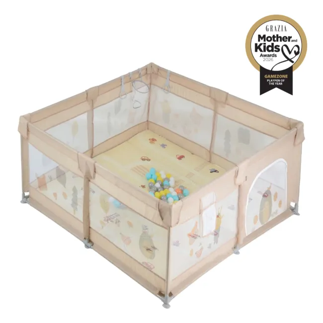 Кошара GameZone 120x120 с аксесоари бежов new Moni 112766