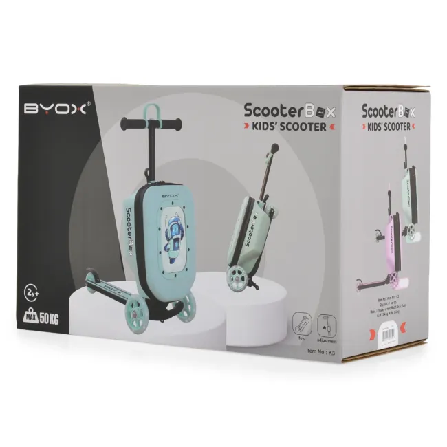 детска тротинетка 2в1 Тротинетка 2in1 ScooterBox Pink — снимка 14